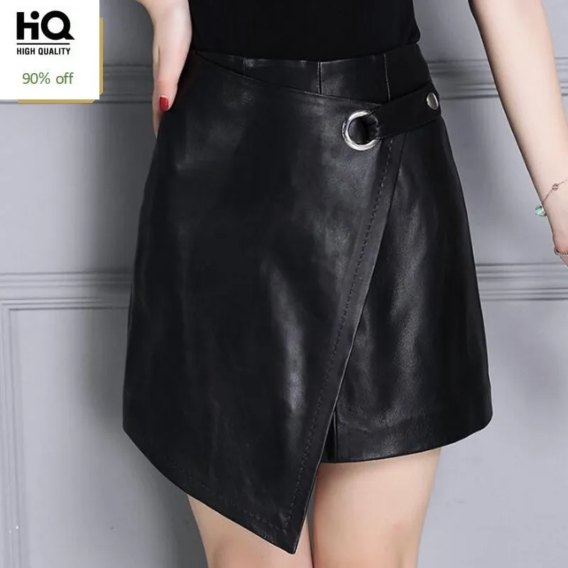 Персонализированная трапециевидная Женская юбка на молнии необычная черная