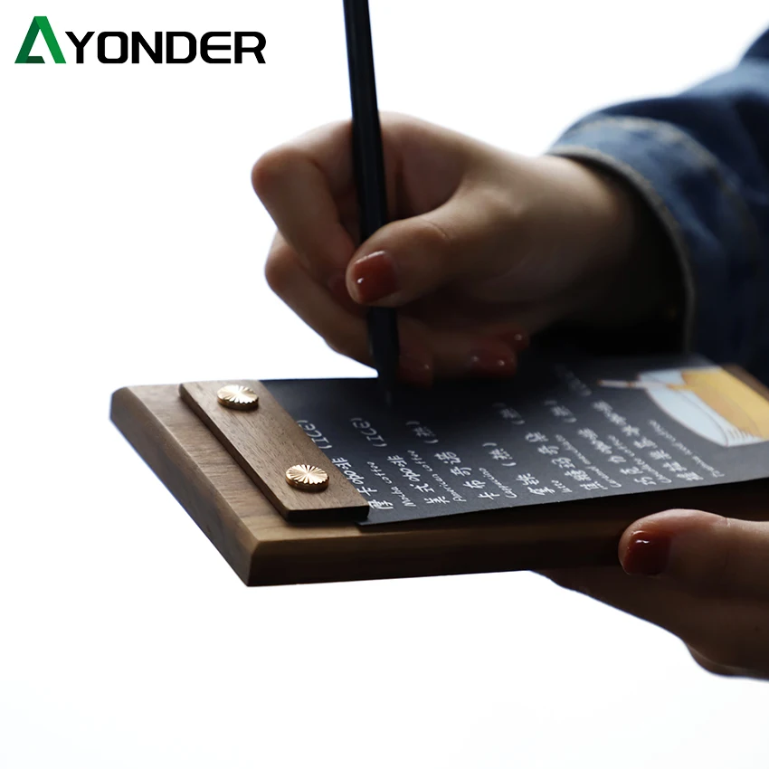 Папка для заметок из массива дерева формат А4 Деревянный планшет 1 шт. | Дом и сад