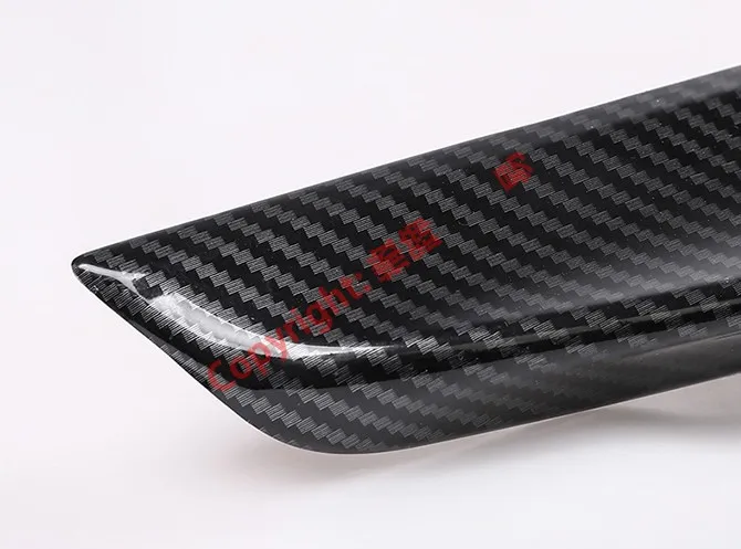 Углеродное волокно стиль задний спойлер крыло крышка отделка Литье гарнир для