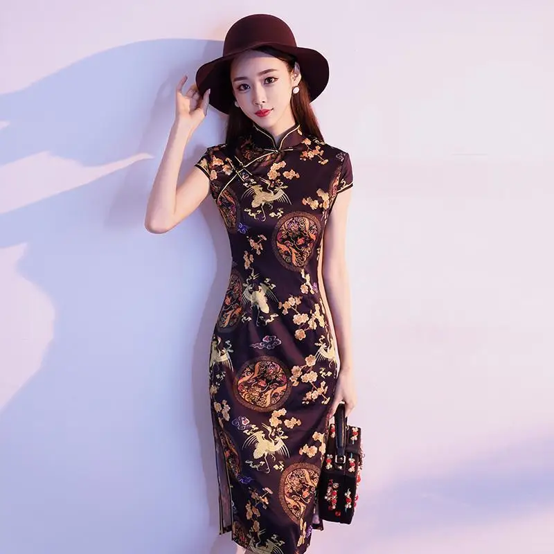 

2021 Midsummer Improved Young Girls Retro Elegant Daily Dress Sexy