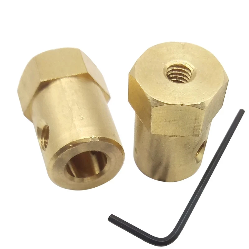 Шестигранная муфта 8 шт./лот 12 мм соединительная для шин 2 мм/3 мм/4 мм/5 мм/6 мм/8