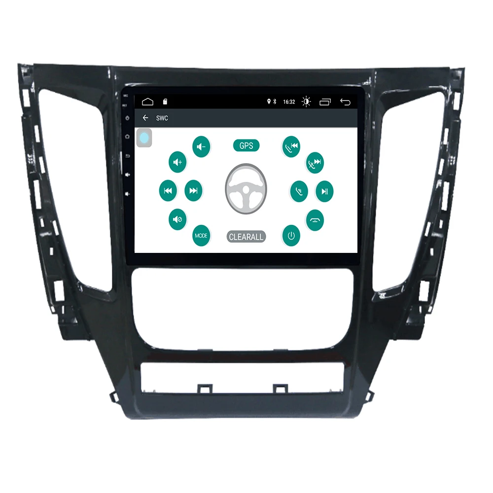 9 "2.5D автомобильный DVD мультимедийный плеер для Mitsubishi Triton PAJERO 2017 + Авто AC 2din Android 10