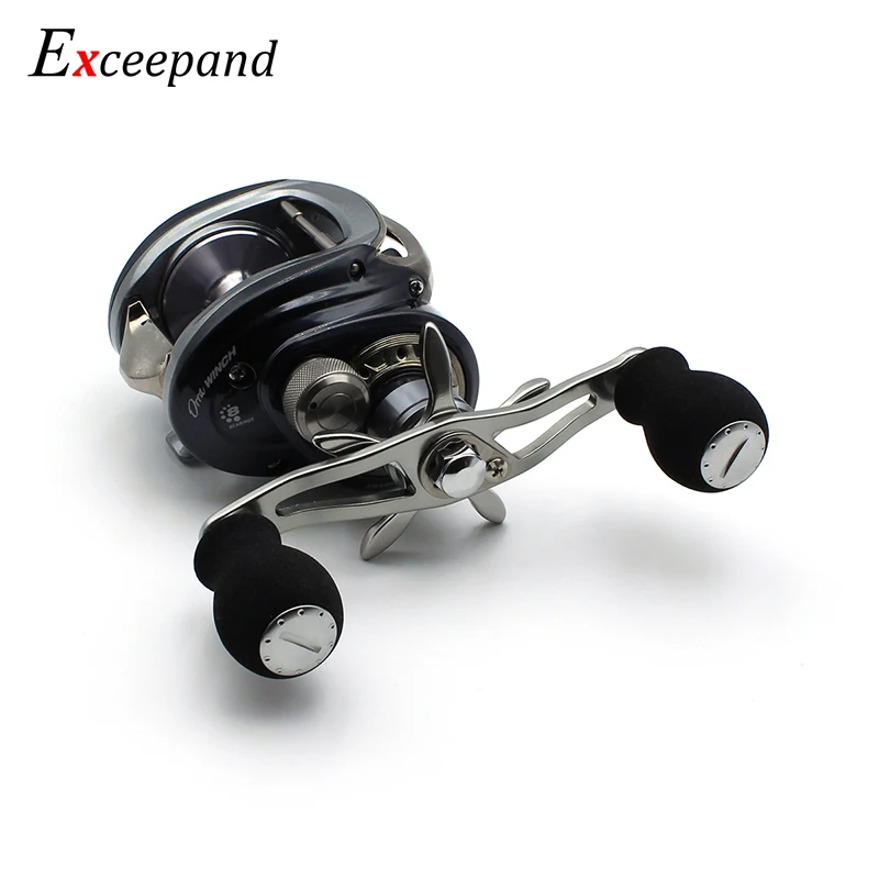 Excepand круглая черная ручка EVA Рыболовная катушка Ручка Катушка для Abu Garcia Daiwa литья