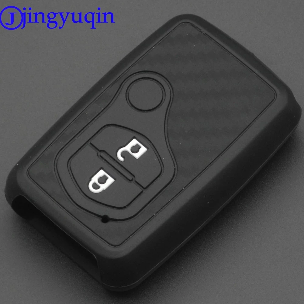 Jingyuqin 2/3 кнопочный удаленный карбоновый чехол для Toyota Camry Crown RAV4 Corolla Prado Prius|Футляр