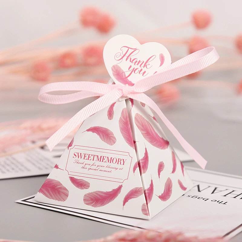 50/100 шт. треугольные коробки для конфет в виде пирамиды | Дом и сад