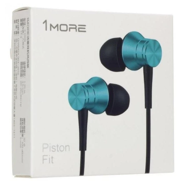 Наушники 1MORE Piston Fit In Ear E1009 Blue проводные/вставные/20 20000 Гц/32 Ом/100 дБ/с микрофоном/Mini