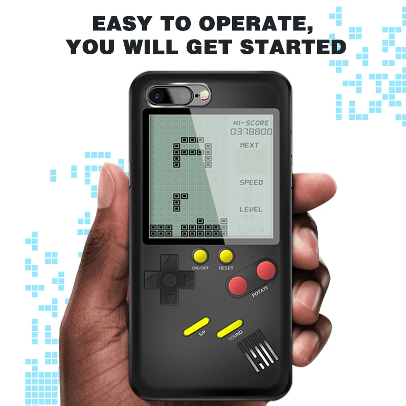 Игровые консоли Tetris для iPhone чехол Мини Ручной игровой плеер 6/6s ретро игровая