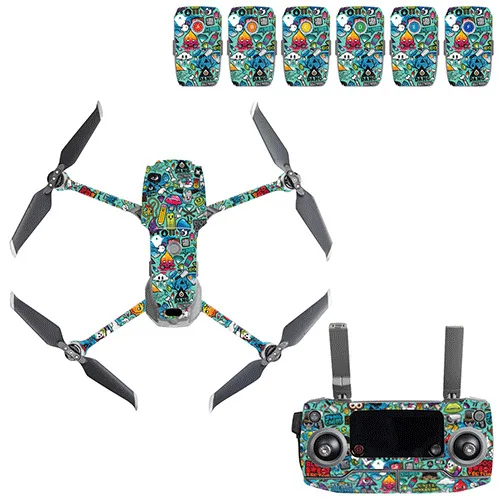 Граффити наклейка Skins Комплект для DJI Mavic 2 Drone Body sticker пустынный камуфляж наклейки аксессуары для кожи Mavic 2 PRO/Zoom