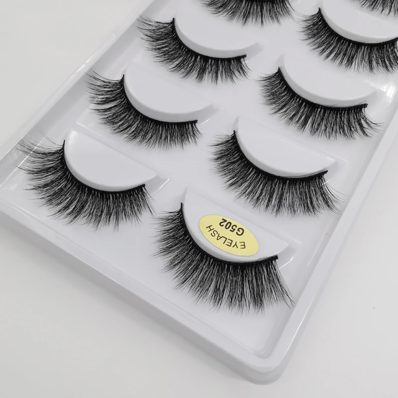 5 пар 3D норковые ресницы натуральные длинные/толстые пушистые макияж