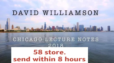 

David Williamson Chicago Lecture Notes 2018