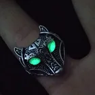 Уникальное женское светящееся кольцо, властное и преувеличенное кольцо в стиле хип-хоп, панк, Ювелирное Украшение для мотоцикла
