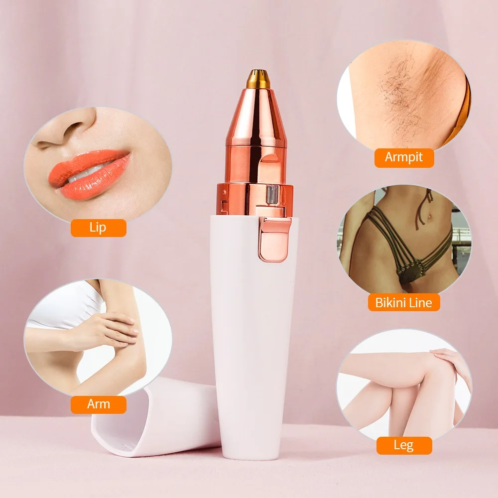 Бритва электрическая женская для безболезненного удаления волос на лице