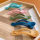 Заколка для волос женская, пластиковая, бесшовная, ярких цветов