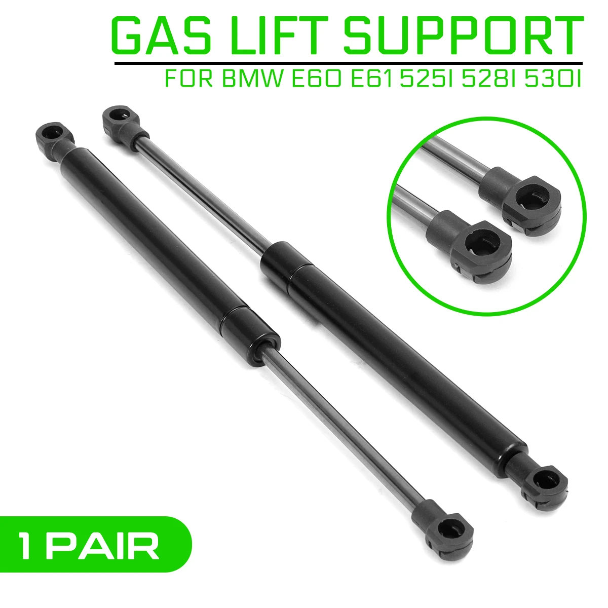 

2pcs Car Support Rod Front Hood Gas Lift Support Shock Strut Damper Car Accessories Replacement for BMW E60 E61 525i 528i 530i