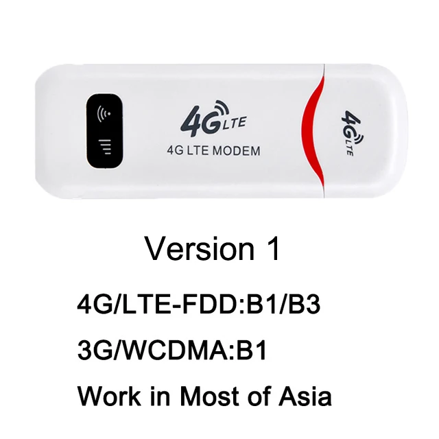 4G LTE WiFi роутер USB модем Мобильная точка доступа беспроводной слот для sim-карты ключ Unlcok широкополосная палка Дата карта для Windows Mac OS - Цвет: Version 1