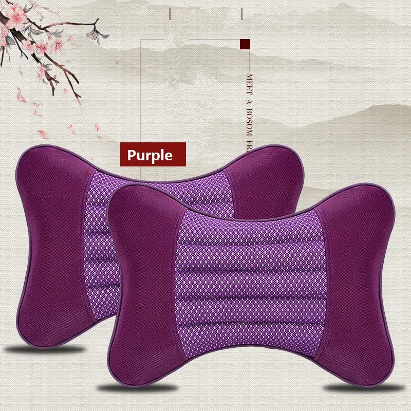 1 пара подушка на шею для автомобиля подголовник Поддержка дышащий с кассии