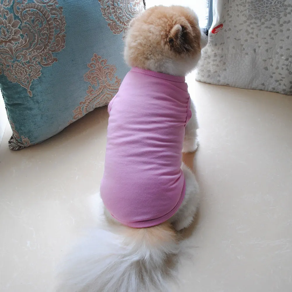 

Cartoon Dog Shirt Summer Small Dog Clothes Summer Pet Chihuahua Tshirt Puppy Vest Yorkshire Terrier Pet Clothes Pets Clothing