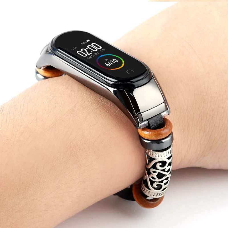 

Кожаный браслет для Mi Band 4 металлический браслет из нержавеющей стали украшение для xiaomi Mi Band 3 ремешок для Miband 4 Браслеты Аксессуары