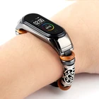 Кожаный браслет для Mi Band 4 металлический браслет из нержавеющей стали украшение для xiaomi Mi Band 3 ремешок для Miband 4 Браслеты Аксессуары