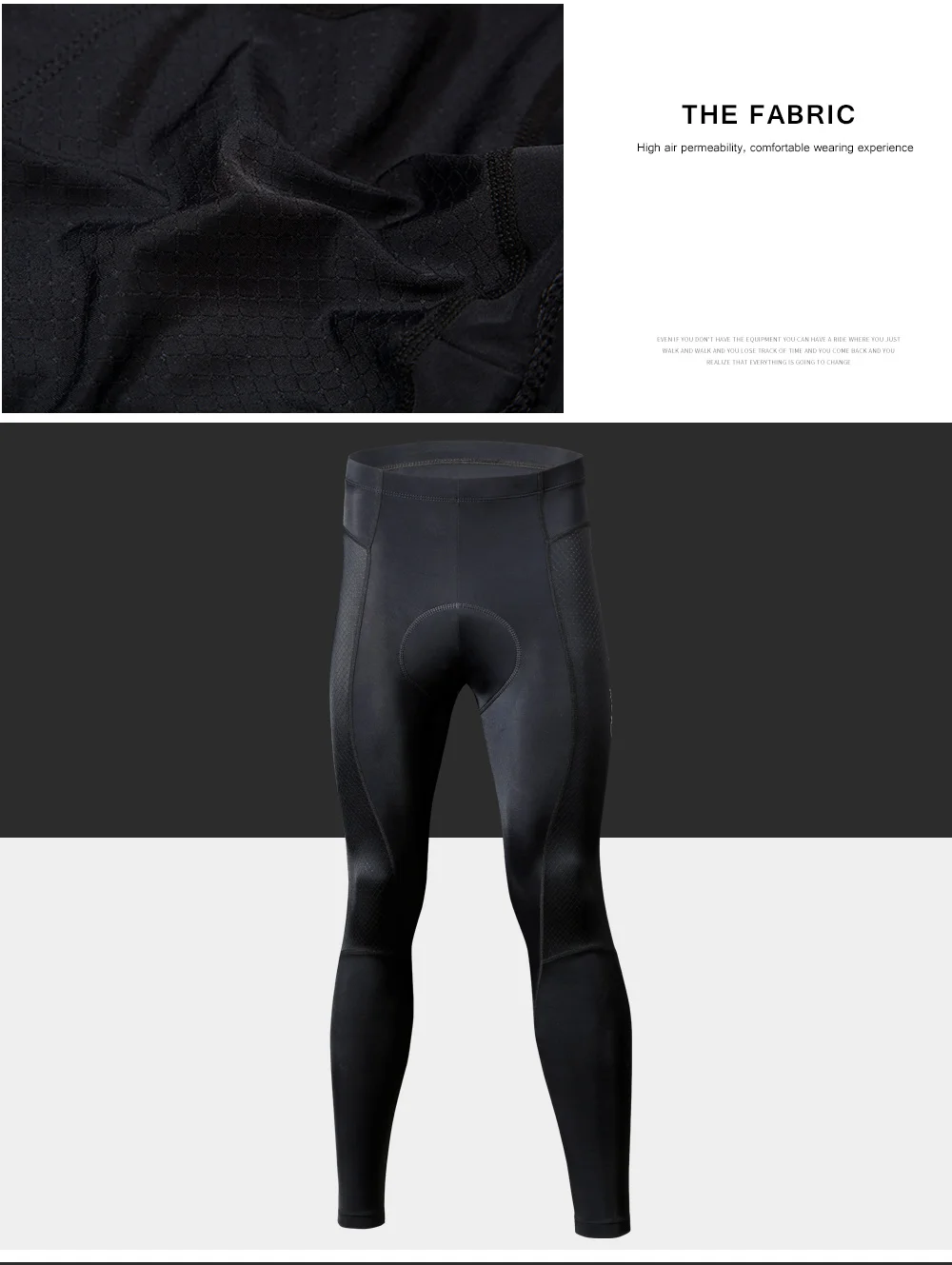 CHEJI Cycling Long Pants Gel Padded Men Black Breathable MTB Road Bike Lycra Bicycle Tights Cycling Trousers Clothing