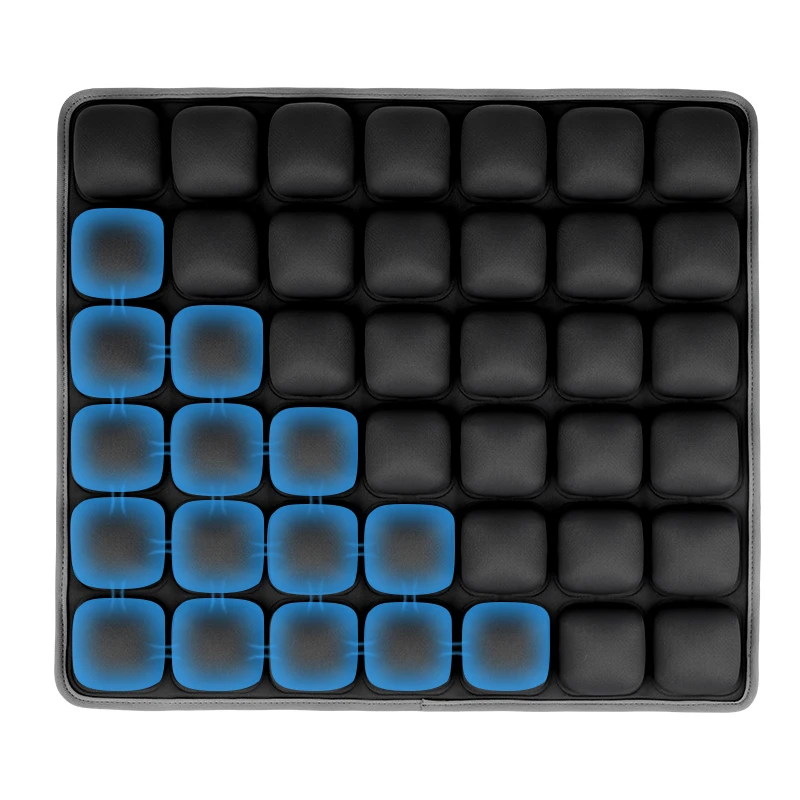 Black seat cushion Воздушная ячейка акупрессура коврик массажный коврик для тела надувные подушки сиденья для инвалидной коляски фитнес йога коврик анти-пролежневый облегчение боли - Цвет: Black seat cushion