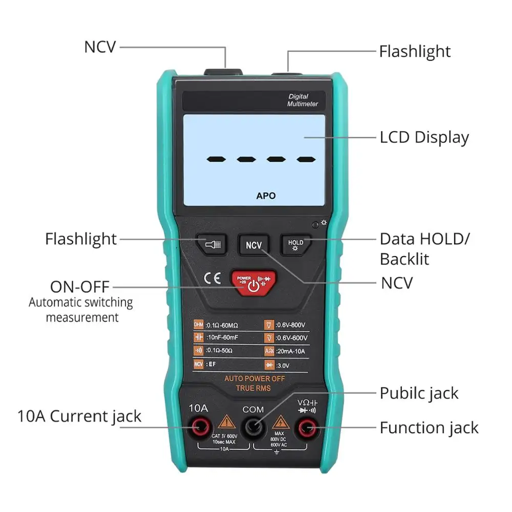 Цифровой мультиметр WinAPEX ET8103 профессиональный цифровой мультиметр-транзистор |