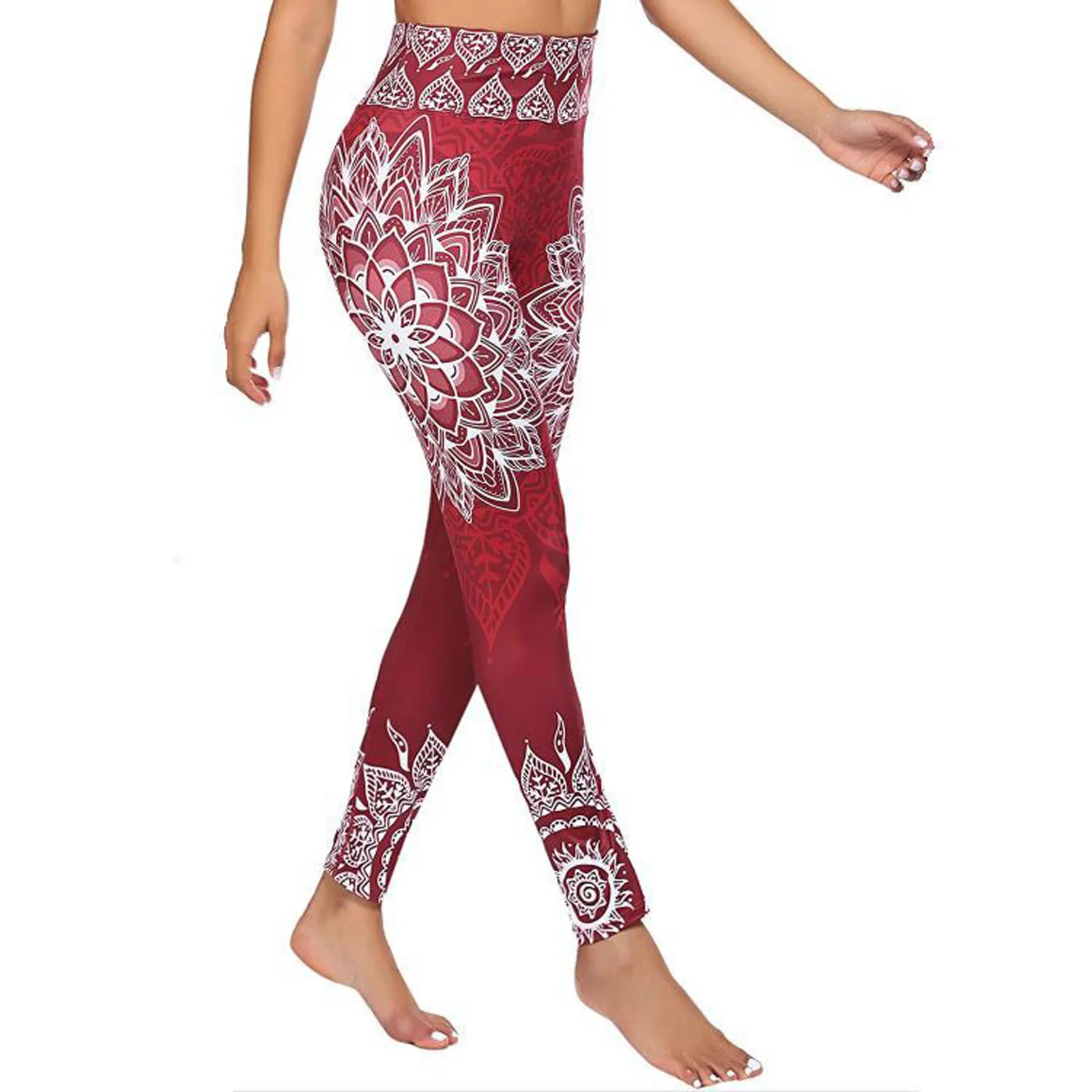 

Seamless Quick-drying Women's Print Workout Leggings Fitness Sports Running Leggins Athletic Pantsfree Shipping