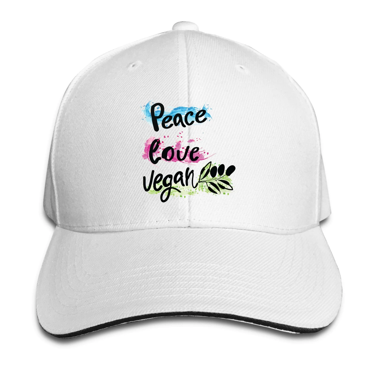 

Peace Love Vegan T man's womens Fashionable breathable