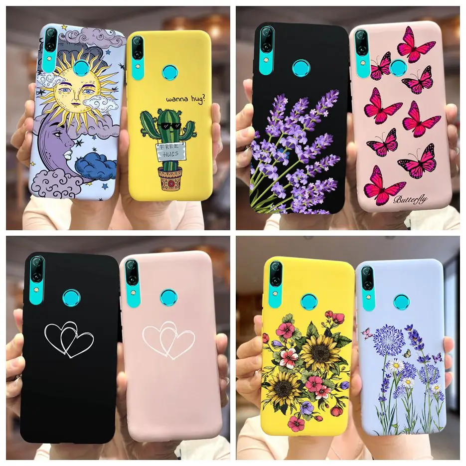 Чехол для Huawei P Smart 2019 чехол Pro Plus мягкий силиконовый стильный с рисунком телефона