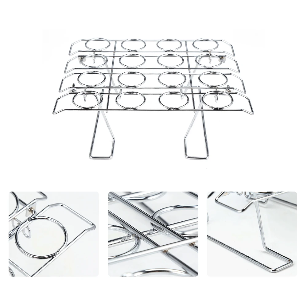 16 Holes Cupcake Cone Baking Rack DIY Cooling Ice Cream Holder Stainless Steel Cake | Дом и сад