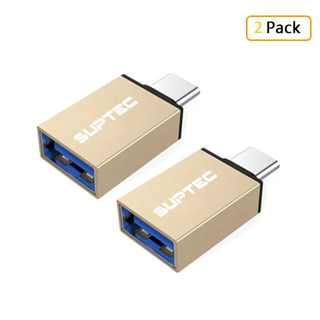 SUPTEC 10 ПАК usb type C OTG адаптер USB C к USB 3,0 OTG кабель type-C адаптер Разъем для Macbook samsung S10 S9 huawei P20 - Цвет: Прозрачный
