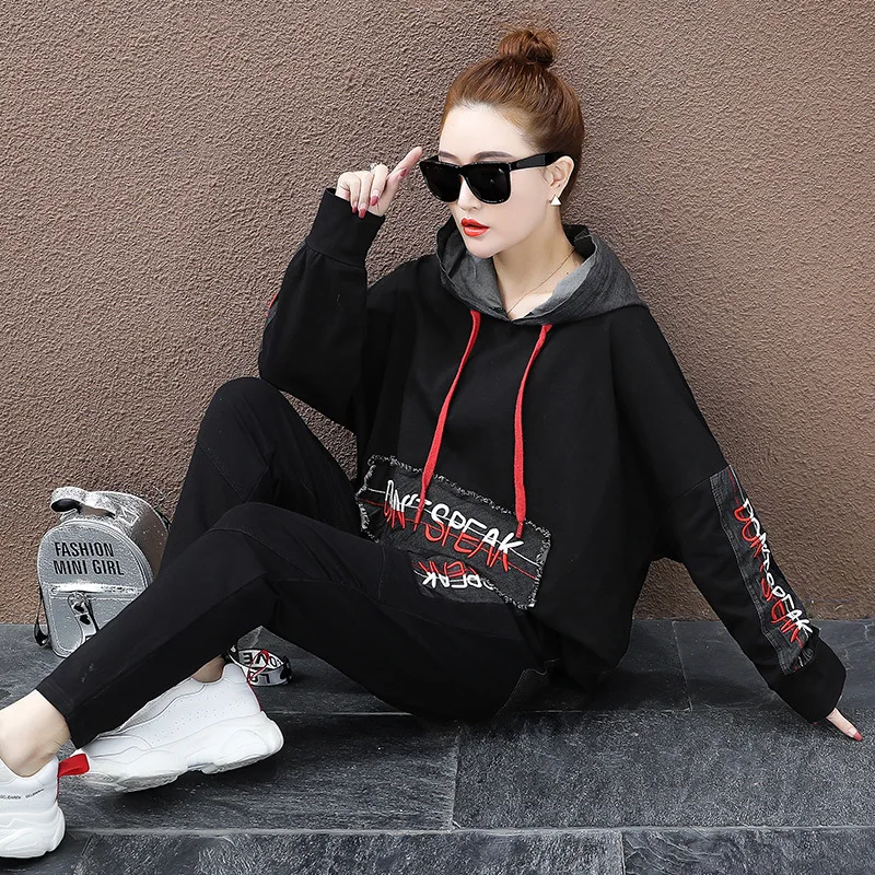 Женский Повседневный костюм-двойка Max LuLu свободный костюм в Корейском стиле с