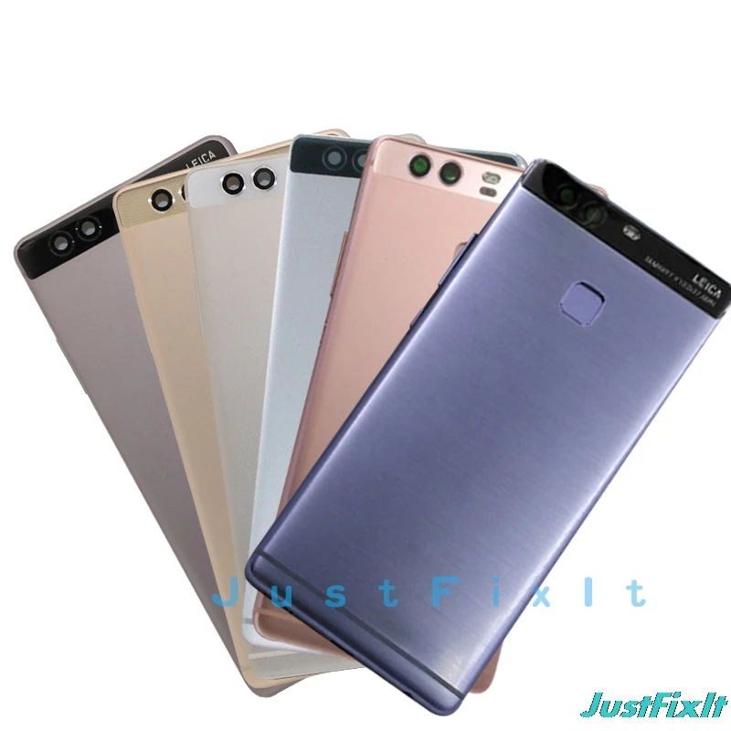Корпус Батарея Крышка для huawei P9 EVA-L09 EVA-L19 EVA-AL00 дверь задняя Шасси Рама+ отпечатков пальцев Сенсор гибкий кабель