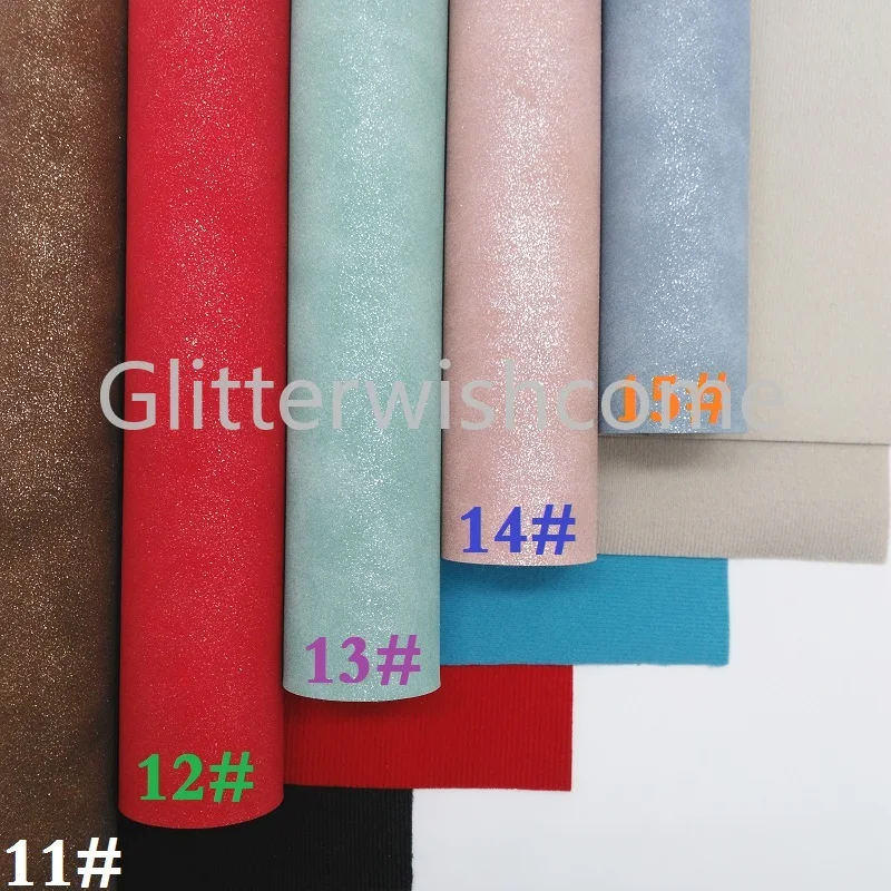 Glitterwishcome 21X29 см A4 размер винил для бантов нубук кожа с блестками Fabirc искусственная кожа листы для бантов, GM301A