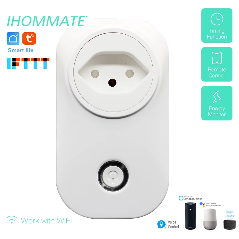 16A Smart Wifi Swiss Plug Switzerland розетка Голосовое управление работает с Google Home Alexa IFTTT Tuya life