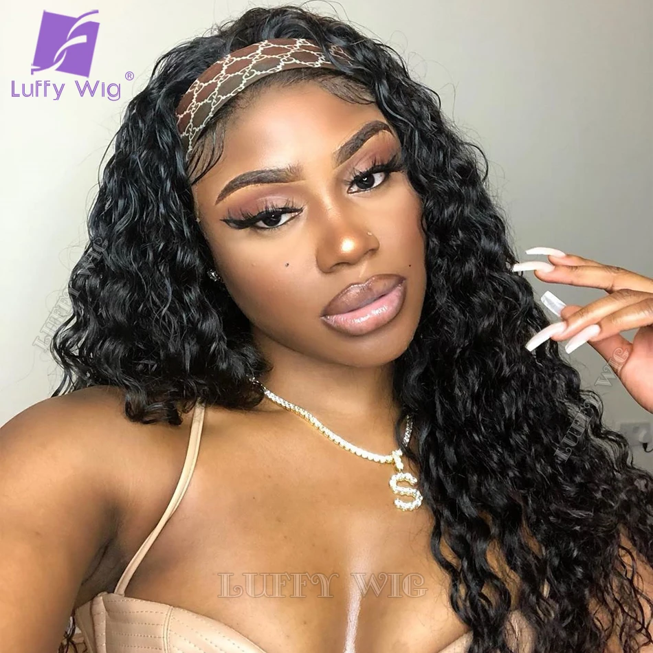 Кудрявый парик человеческие волосы искусственные бразильские с головной