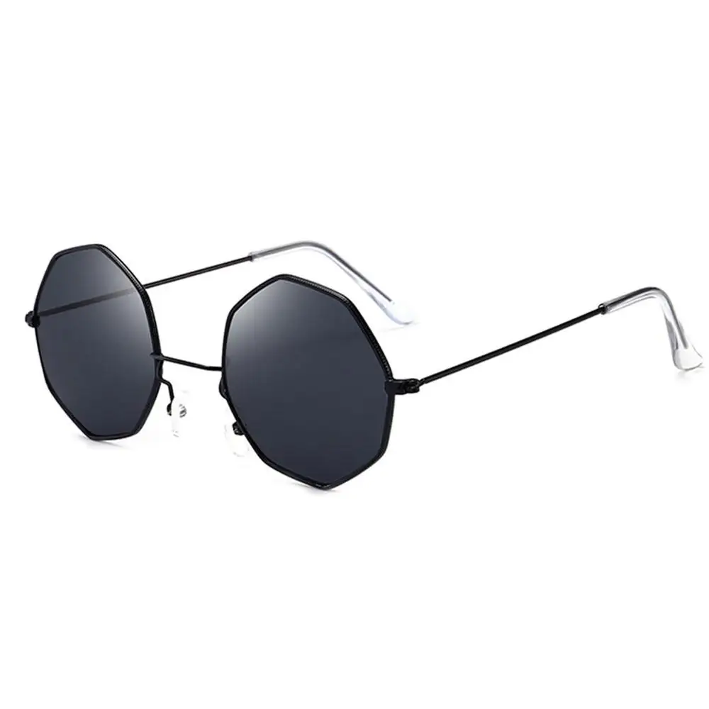 Очки солнцезащитные женские в металлической оправе небольшие модные брендовые