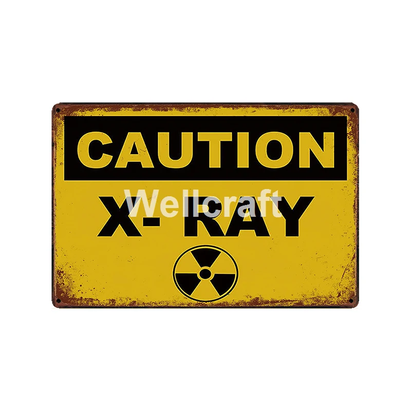 [ WellCraft ] CAUTION X-RAY Parking only EXIT Public Metal Signs Posters Vintage Painting Custom Decor LT-2004 | Дом и сад