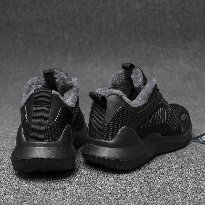 Зимние Для мужчин повседневная обувь кроссовки для ходьбы теплая Tenis Zapatos Большие