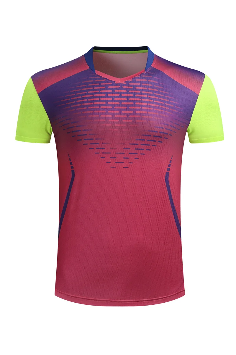 Men/Women badminton t-shirt,polyester Tennis Clothes,quickly-dry short sleeves breathable table tennis jerseys,ping pong shirts