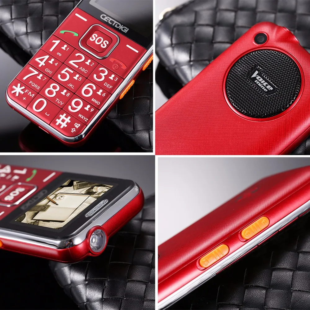 

Elder man Cellphone Senior Russian Mobile Phone 2G GSM Bluetooth Dual SIM Card SOS Button Strong Torch FM Cheap cell phones T88