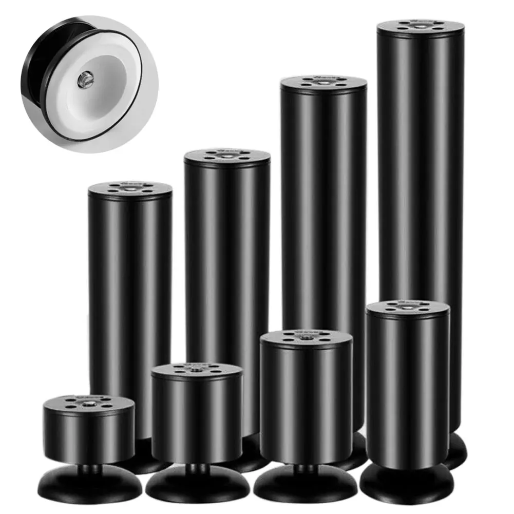 6-25cm Stainless Steel Adjustable Leg Cabinet Furniture Table Desk Sofa Bed Foot Cover Thickened Reinforcement Cabinet Foot