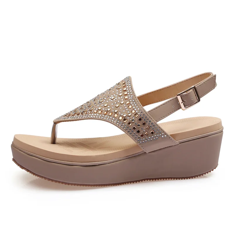 

2021 New Large Size Woman Sandals Shoes Summer Woman Vintage Ladies Flat Gladiator Sandals Shoes Platforms Zapatos de mujer