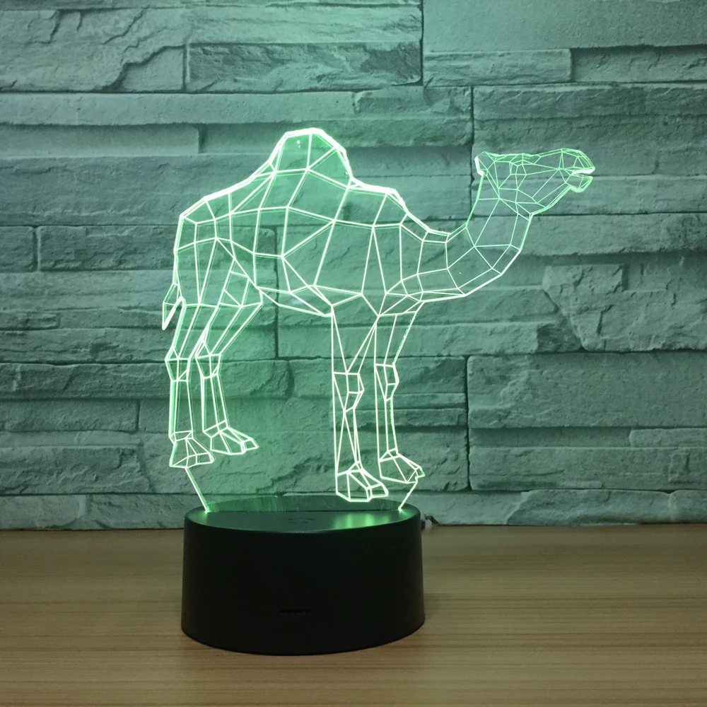 Новинка 2018 ночсветильник camel 3D лампа для умного дома Энергосберегающая