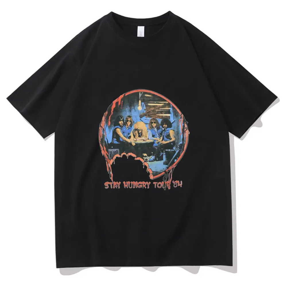 

Queen Stay Hungry Tour 84s Classic Vintage Graphics Print T-shirt Men Women Rock Punk T Shirts Hip Hop Unisex Tshirt Tops Tee