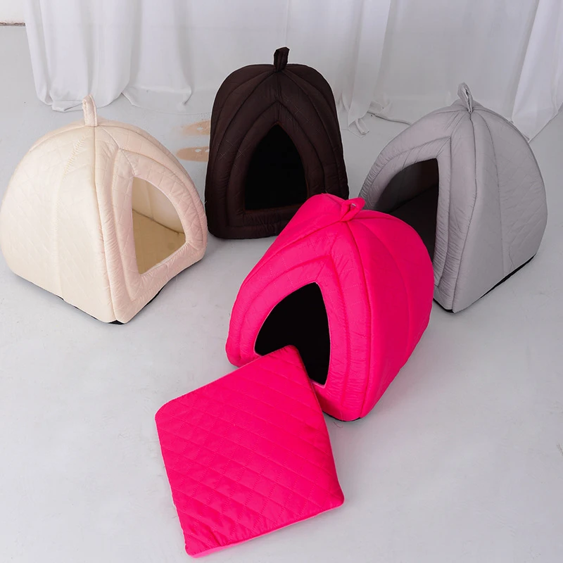 Кровать и диван для домашних животных 1 шт. согревающий домик собак мягкое гнездо