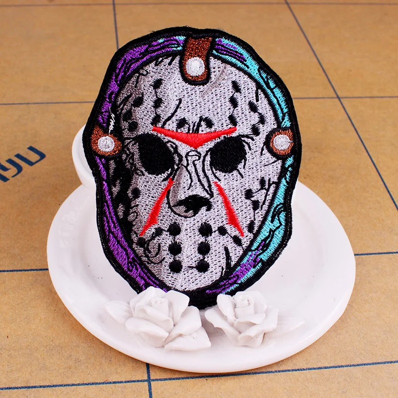 Pulaqi в стиле Джокер полоску рок патч железа на Вышивка Патчи для одежды клоун