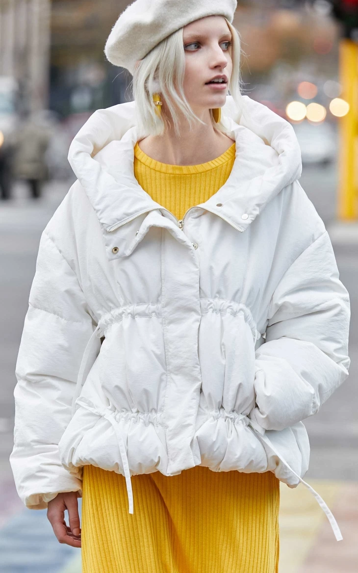 Vero Moda женский Двусторонний пуховик с капюшоном на шнуровке | 319423513