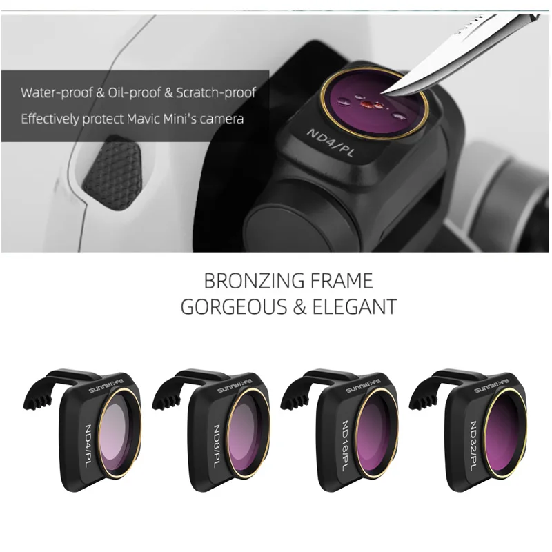 Фильтры ND/PL для DJI Mavic Mini ND4/PL ND8/PL ND16/PL ND32/PL поляризатор набор фильтров объективов