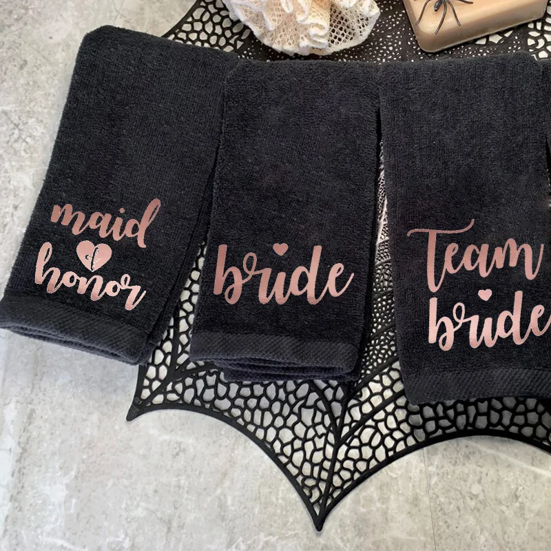 

bride to be Bridesmaid maid of honor bath towel beach pool wedding engagement Bachelorette hen Party Bridal shower Proposal gift